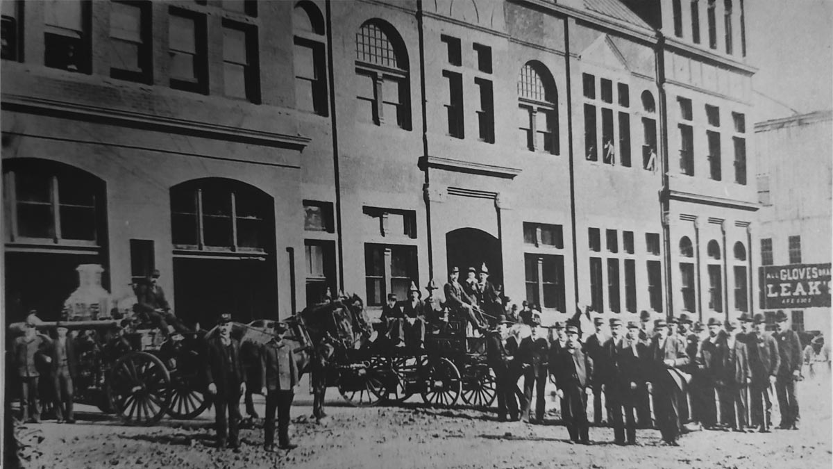 historical image of Port Townsend fire department